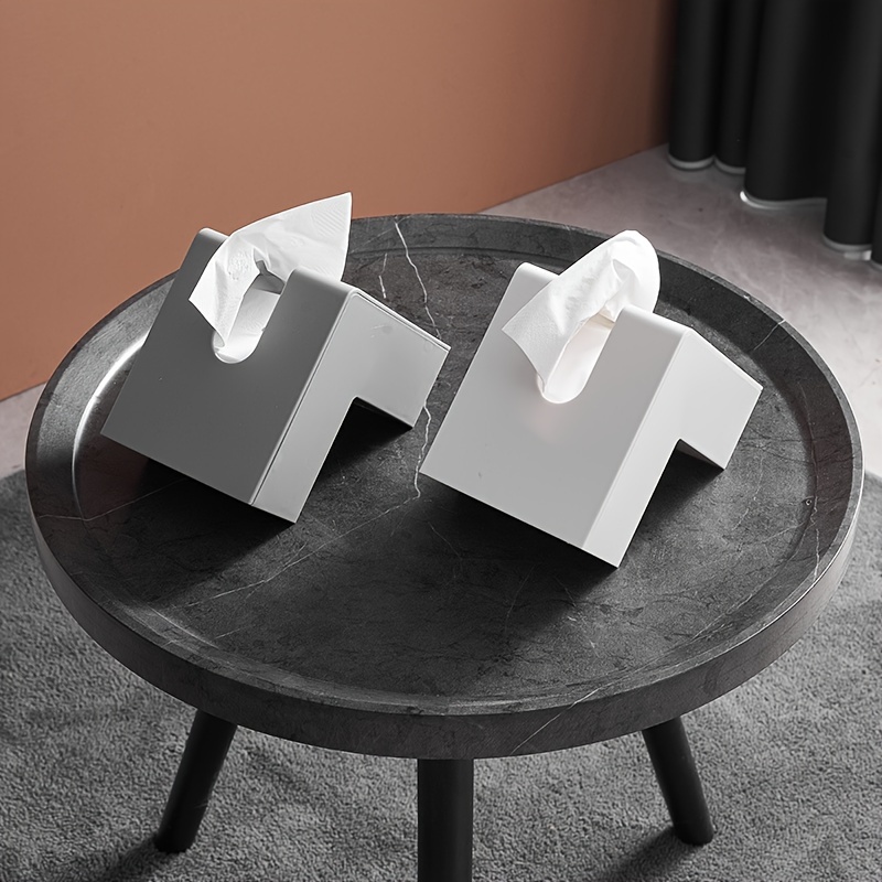 Desk Setup Minimalist - 1 stuks Scandinavische minimalistische creatieve tissuedoos,