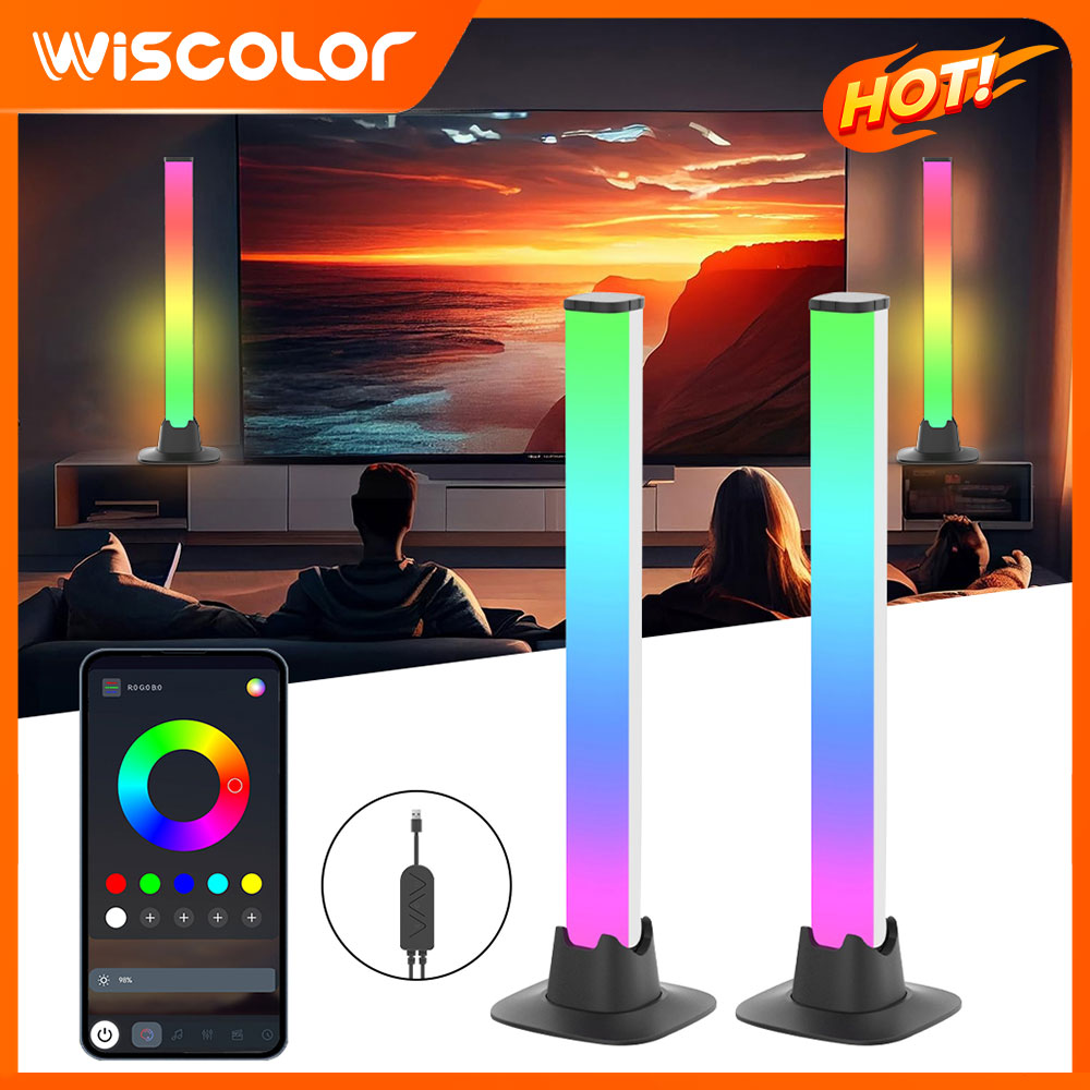 Desk Setup With Tv - TV-achtergrondverlichting Tuya WIFI RGB LED-lichtbalk, sfeerverlichting,