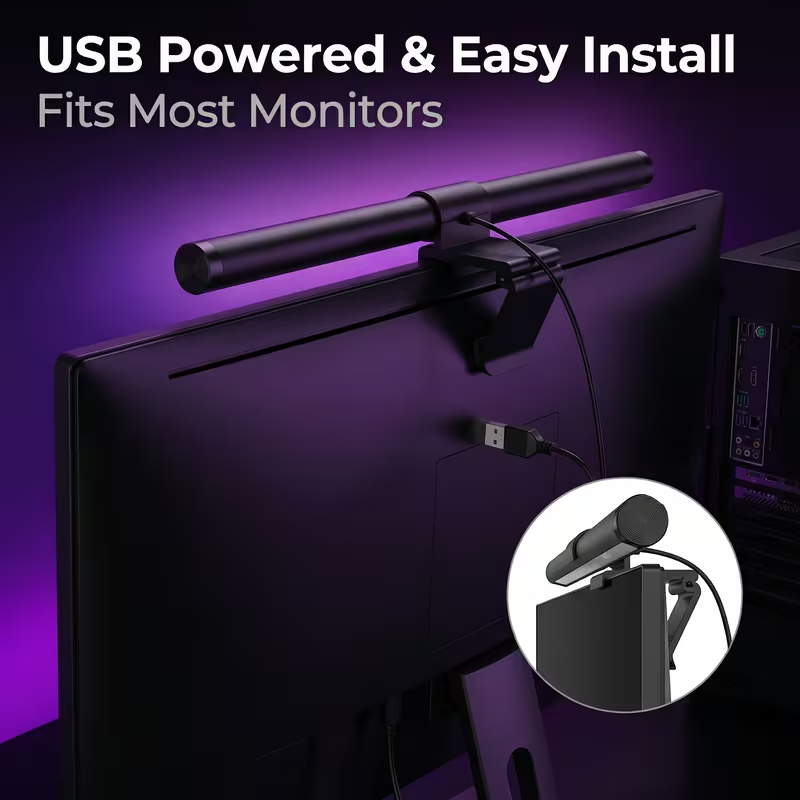 LED-monitorlichtbalk met afsta - Desk Setup Lamp recensie en prijs