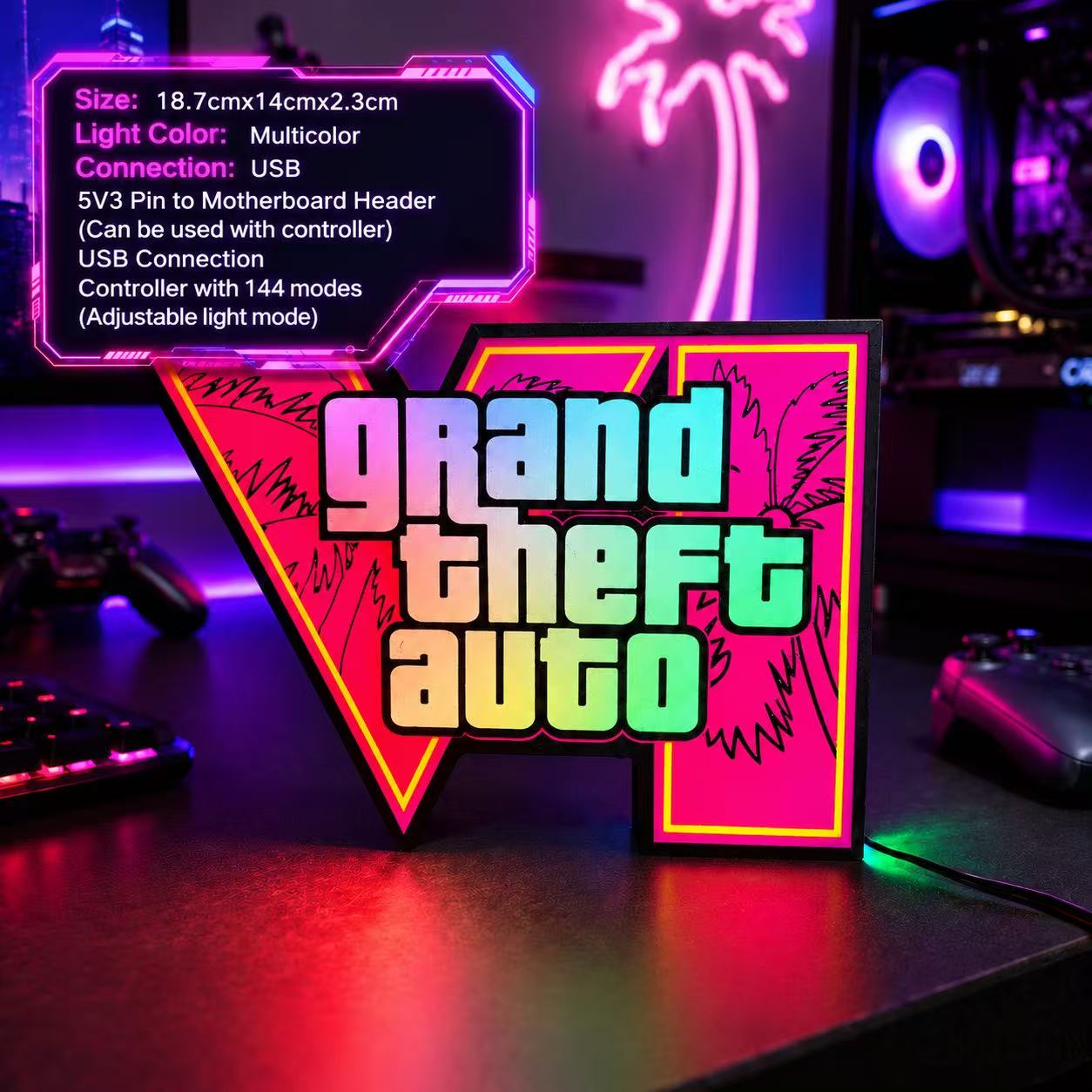 2026 Nieuwe GTA 6 Horizon Ambi - Desk Setup Lamp recensie en prijs